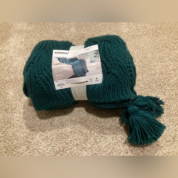 Sonoma Bedding Nwt Sonoma Goods For Life Cable Knit Throw Blanket 5